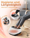 MASSAGEWERK® Premium Fußmassagegerät Elektrisch | EMS Fußmassagegerät mit Shiatsu, Vibration und Heizfunktion bis Größe 45 – Bild 6