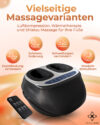 MASSAGEWERK® Premium Fußmassagegerät Elektrisch | EMS Fußmassagegerät mit Shiatsu, Vibration und Heizfunktion bis Größe 45 – Bild 2